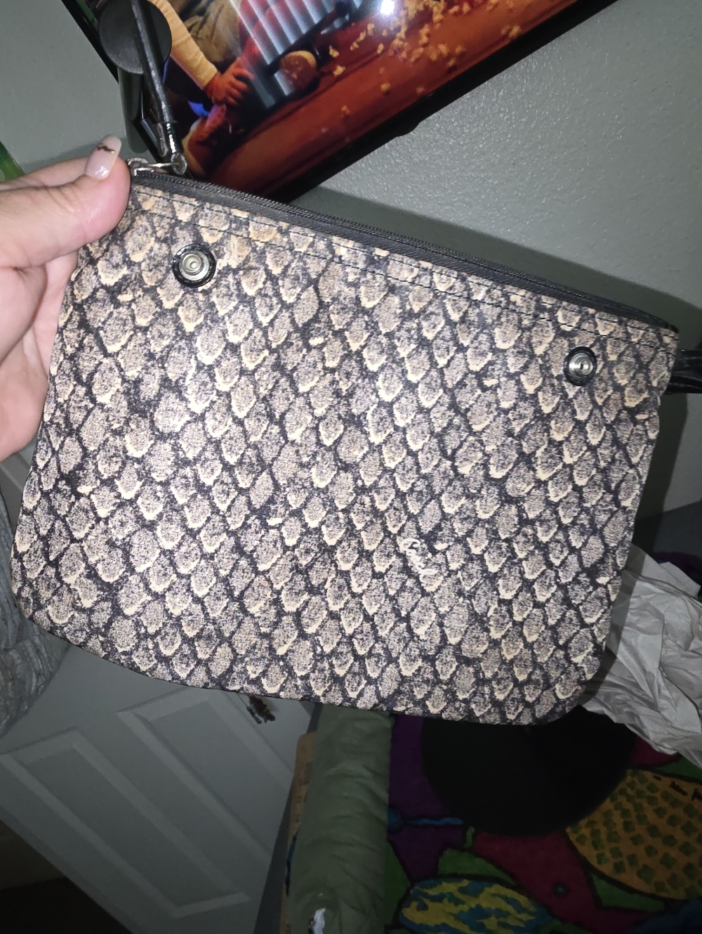 Coach Taylor Snake Print Alexis Carryall With Pouch - Picture 11 of 15